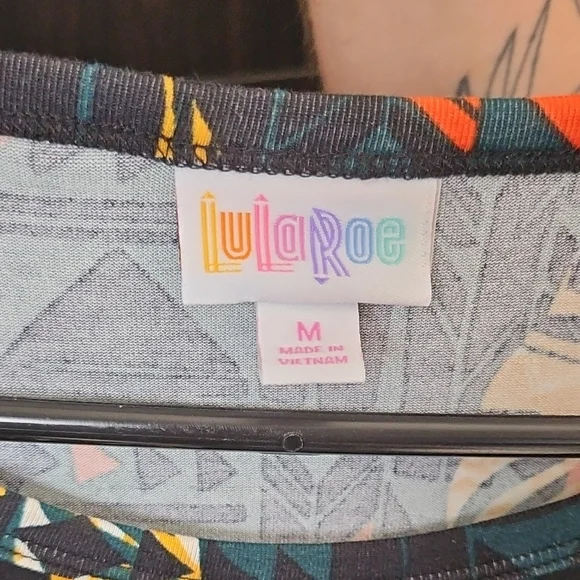 LuLaRoe Multicolor Geometric Dress - Picture 3 of 3